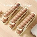 Automatic Scrolling Egg Rack, Double Layer Egg Dispenser, Counter Top Egg Storage Tray