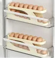 Automatic Scrolling Egg Rack, Double Layer Egg Dispenser, Counter Top Egg Storage Tray