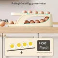 Automatic Scrolling Egg Rack, Double Layer Egg Dispenser, Counter Top Egg Storage Tray